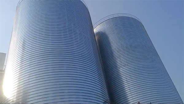 襄阳2座混凝土高架卷板仓